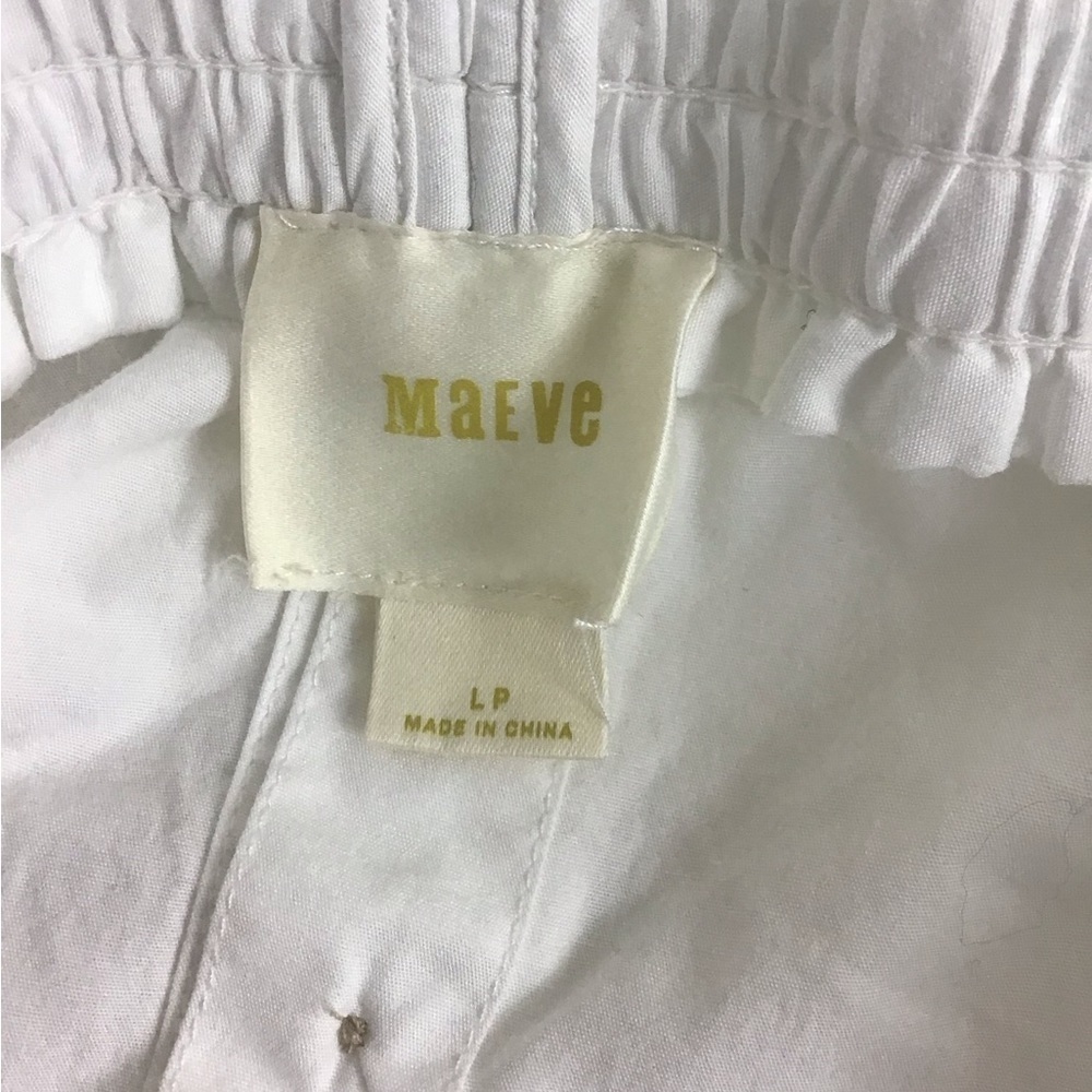 Anthropologie White Off-Shoulder Tunic Relaxed Fit - Picture 4 of 10